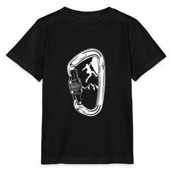 Klettern Kletterer Berge - Stanley/Stella Kinder T-Shirt MINI CREATOR  - Schwarz - Vorne - Mikhail (115cm)