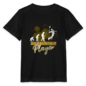 Cooles Badminton - Stanley/Stella Kinder T-Shirt MINI CREATOR  - Schwarz - Vorne - Mikhail (115cm)