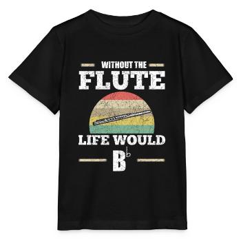 flute - Stanley/Stella MINI CREATOR Kids’ T-Shirt - black - Front - Mikhail (115cm)
