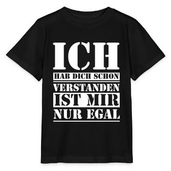 Egal ist mir Egal - Stanley/Stella Kinder T-Shirt MINI CREATOR  - Schwarz - Vorne - Mikhail (115cm)