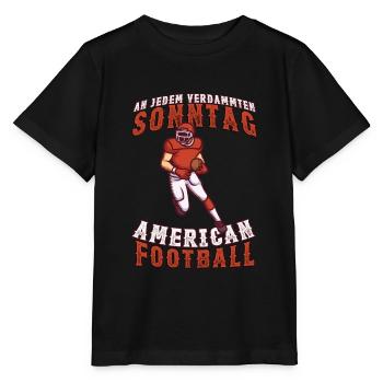 An jedem verdammten Sonntag American Football - Stanley/Stella Kinder T-Shirt MINI CREATOR  - Schwarz - Vorne - Mikhail (115cm)