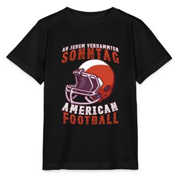 An jedem verdammten Sonntag American Football - Stanley/Stella Kinder T-Shirt MINI CREATOR  - Schwarz - Vorne - Mikhail (115cm)
