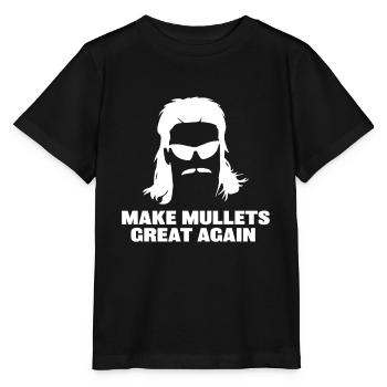 Rendre les Mullets à nouveau drôles aux élections de 2020 - T-shirt bio MINI CREATOR Stanley/Stella Enfant - noir - Devant - Mikhail (115cm)
