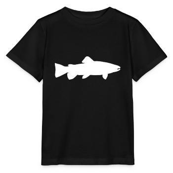 Funny Brown Trout Fishing Freshwater Fish Lake - Stanley/Stella MINI CREATOR Kids’ T-Shirt - black - Front - Mikhail (115cm)