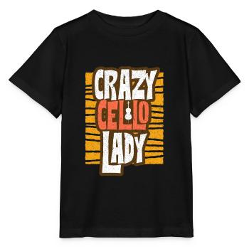 cello - Stanley/Stella MINI CREATOR Kids’ T-Shirt - black - Front - Mikhail (115cm)