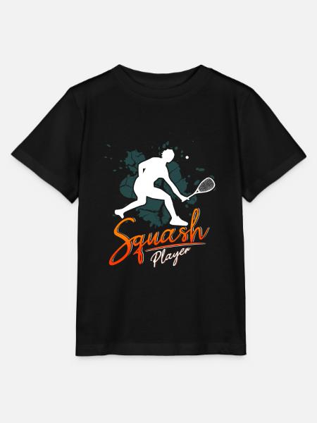 Lustiges Squash Squashspieler - Stanley/Stella Kinder T-Shirt MINI CREATOR  - Schwarz