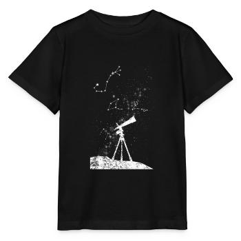 Astronomie - Stanley/Stella Kinder T-Shirt MINI CREATOR  - Schwarz - Vorne - Mikhail (115cm)