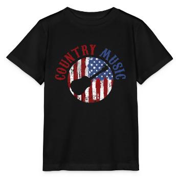 Country Music Western - Stanley/Stella Kinder T-Shirt MINI CREATOR  - Schwarz - Vorne - Mikhail (115cm)
