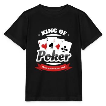 King of Poker Pokerface - Stanley/Stella MINI CREATOR Kids’ T-Shirt - black - Front - Mikhail (115cm)