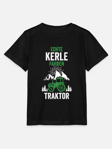 Traktor Landwirt Bauer Acker - Stanley/Stella Kinder T-Shirt MINI CREATOR - Schwarz