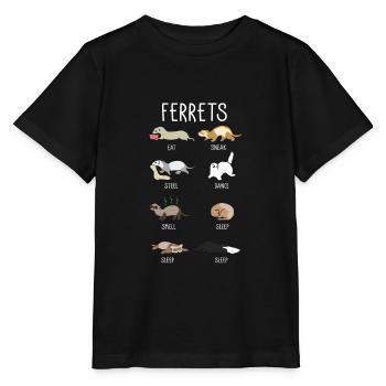 Furet - T-shirt bio MINI CREATOR Stanley/Stella Enfant - noir - Devant - Mikhail (115cm)