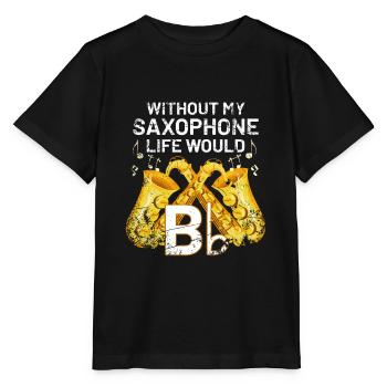 Saxophone jazz band - Stanley/Stella MINI CREATOR Kids’ T-Shirt - black - Front - Mikhail (115cm)
