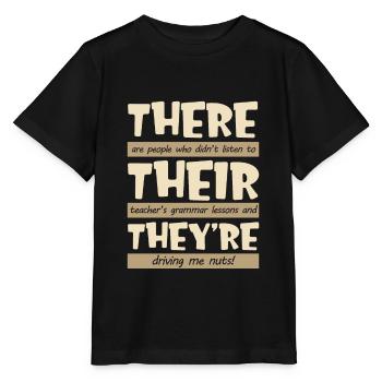Didn't Listen To Their Teacher's Grammar Lessons - Stanley/Stella MINI CREATOR Kids’ T-Shirt - black - Front - Mikhail (115cm)