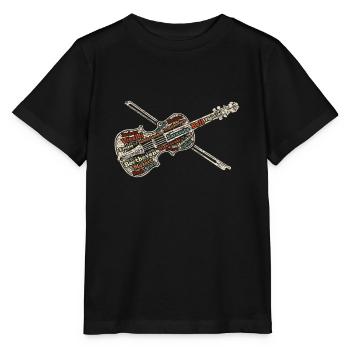 Violon violon - T-shirt bio MINI CREATOR Stanley/Stella Enfant - noir - Devant - Mikhail (115cm)