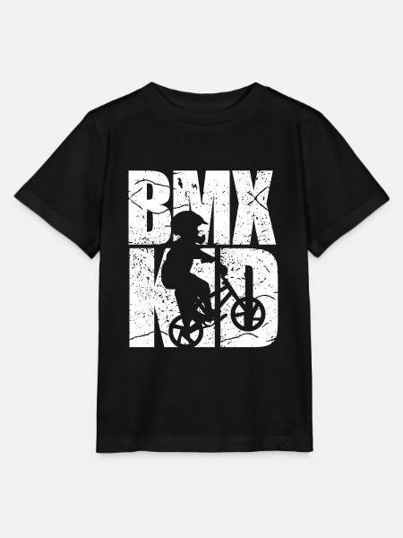 BMX Kind Radfahren Fahrrad - Stanley/Stella Kinder T-Shirt MINI CREATOR - Schwarz