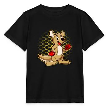 Funny kangaroo Australia humor outback comic - Stanley/Stella MINI CREATOR Kids’ T-Shirt - black - Front - Mikhail (115cm)