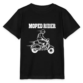 Moped - Stanley/Stella Kinder T-Shirt MINI CREATOR  - Schwarz - Vorne - Mikhail (115cm)