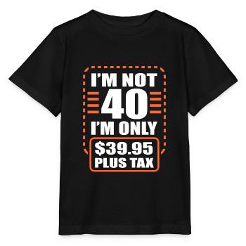 40th birthday - Stanley/Stella MINI CREATOR Kids’ T-Shirt - black - Front - Mikhail (115cm)