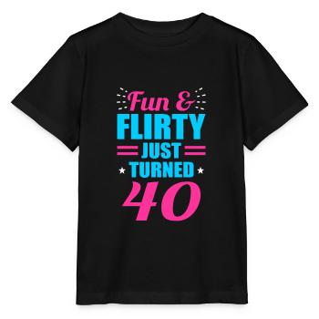 40th birthday - Stanley/Stella MINI CREATOR Kids’ T-Shirt - black - Front - Mikhail (115cm)