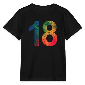 18th birthday - Stanley/Stella MINI CREATOR Kids’ T-Shirt - black - Front - Mikhail (115cm)