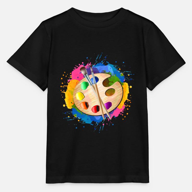 Peindre - T-shirt bio MINI CREATOR Stanley/Stella Enfant - noir