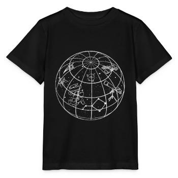 Astronomie - Stanley/Stella Kinder T-Shirt MINI CREATOR  - Schwarz - Vorne - Mikhail (115cm)