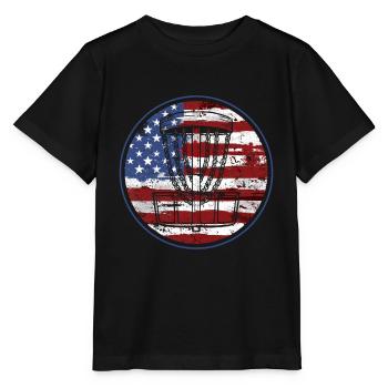 Disc golf - Stanley/Stella MINI CREATOR Kids’ T-Shirt - black - Front - Mikhail (115cm)