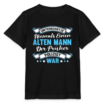 Lustig Polizei Cop Polizist Beruf Spruch Geschenk - Stanley/Stella Kinder T-Shirt MINI CREATOR  - Schwarz - Vorne - Mikhail (115cm)