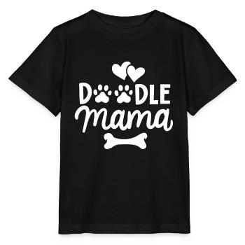 Labradoodle Mama Frauchen - Stanley/Stella Kinder T-Shirt MINI CREATOR  - Schwarz - Vorne - Mikhail (115cm)
