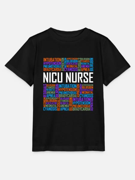 NICU Nurse Words - Stanley/Stella Kinder T-Shirt MINI CREATOR  - Schwarz