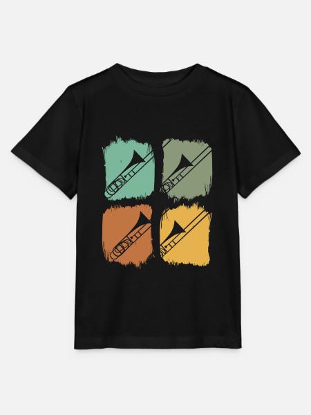 Posaunist Instrument - Stanley/Stella Kinder T-Shirt MINI CREATOR - Schwarz