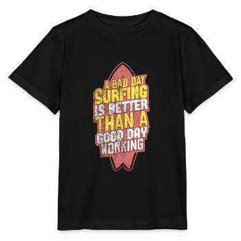 Surfeur - T-shirt bio MINI CREATOR Stanley/Stella Enfant - noir - Devant - Mikhail (115cm)