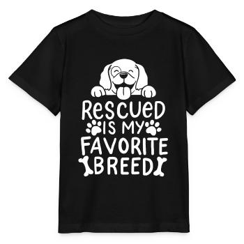 Refuge pour animaux association de protection des animaux sauvetage d'animaux - T-shirt bio MINI CREATOR Stanley/Stella Enfant - noir - Devant - Mikhail (115cm)