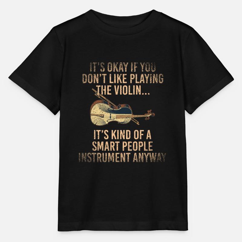 Violon violon - T-shirt bio MINI CREATOR Stanley/Stella Enfant - noir