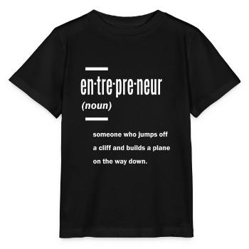 Entrepreneur Definition Gift Ideas - Stanley/Stella MINI CREATOR Kids’ T-Shirt - black - Front - Mikhail (115cm)