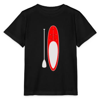 SUP Sportler - Stanley/Stella Kinder T-Shirt MINI CREATOR  - Schwarz - Vorne - Mikhail (115cm)