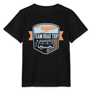 Funny road trip vacation trip trip gift - Stanley/Stella MINI CREATOR Kids’ T-Shirt - black - Front - Mikhail (115cm)