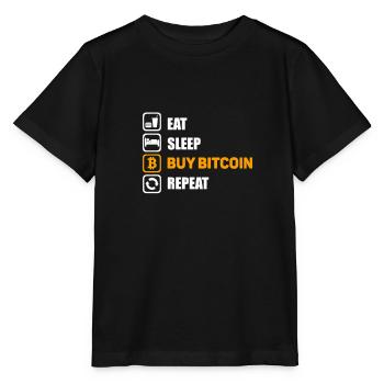 Bitcoin tous les jours - T-shirt bio MINI CREATOR Stanley/Stella Enfant - noir - Devant - Mikhail (115cm)