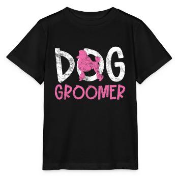 Salon de coiffure pour chien - T-shirt bio MINI CREATOR Stanley/Stella Enfant - noir - Devant - Mikhail (115cm)