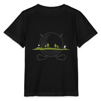 Golfeur - T-shirt bio MINI CREATOR Stanley/Stella Enfant - noir - Devant - Mikhail (115cm)