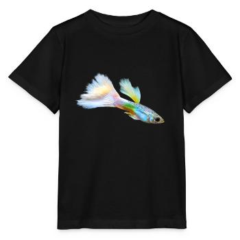 Poisson d’aquarium Guppy I Aquarian Hobby Aquaristik - T-shirt bio MINI CREATOR Stanley/Stella Enfant - noir - Devant - Mikhail (115cm)