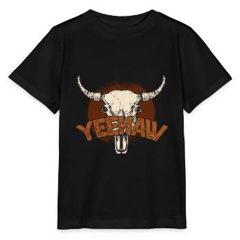 Cowboy cowboy hat - Stanley/Stella MINI CREATOR Kids’ T-Shirt - black - Front - Mikhail (115cm)
