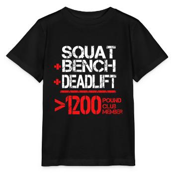 1200 Pound Club Member - Bodybuilder Powerlifter - Stanley/Stella Kinder T-Shirt MINI CREATOR  - Schwarz - Vorne - Mikhail (115cm)