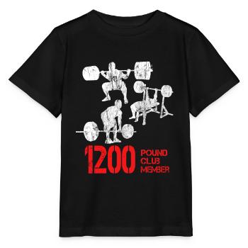 1200 Pound Club Member 2 - Bodybuilder Powerlifter - Stanley/Stella Kinder T-Shirt MINI CREATOR  - Schwarz - Vorne - Mikhail (115cm)