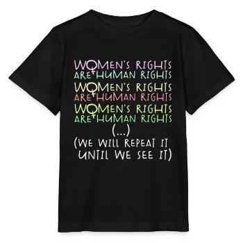Droits des femmes, droits humains, égalité - T-shirt bio MINI CREATOR Stanley/Stella Enfant - noir - Devant - Mikhail (115cm)