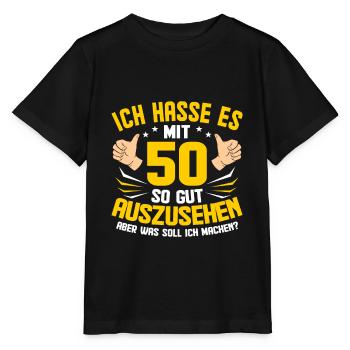 50. Geburtstag - Stanley/Stella Kinder T-Shirt MINI CREATOR  - Schwarz - Vorne - Mikhail (115cm)