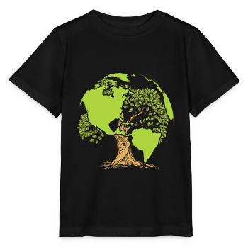 Protection de l'environnement pour le Jour de la Terre - T-shirt bio MINI CREATOR Stanley/Stella Enfant - noir - Devant - Mikhail (115cm)