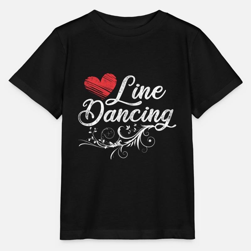 Line dance western - T-shirt bio MINI CREATOR Stanley/Stella Enfant - noir