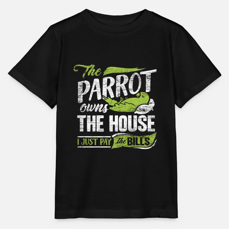 Perroquet - T-shirt bio MINI CREATOR Stanley/Stella Enfant - noir