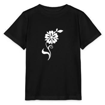 Blume und Blumen Symbol - Stanley/Stella Kinder T-Shirt MINI CREATOR  - Schwarz - Vorne - Mikhail (115cm)